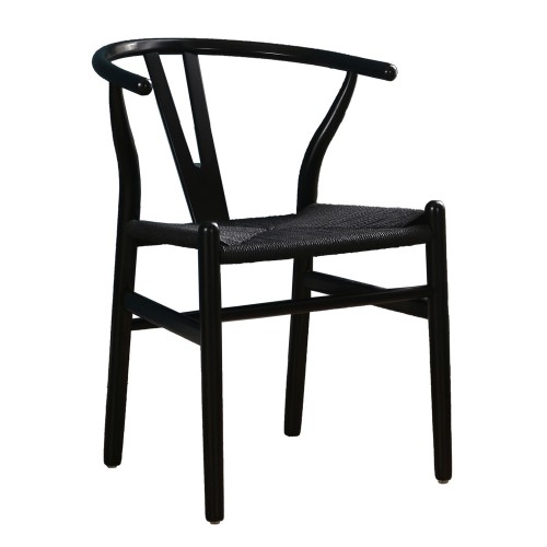 Σετ-2Τεμ.BONE ΚΑΡΕΚΛΑ ΜΑΥΡΟ 57x53x76cm