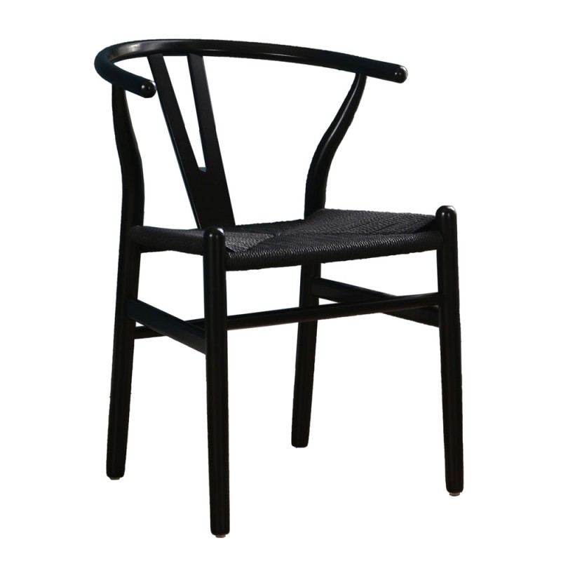 Σετ-2Τεμ.BONE ΚΑΡΕΚΛΑ ΜΑΥΡΟ 57x53x76cm