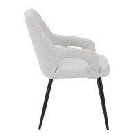 Σετ-2Τεμ.PONTE ΚΑΡΕΚΛΑ CREAM ΜΑΥΡΟ 60x63x85cm