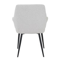 Σετ-2Τεμ.PONTE ΚΑΡΕΚΛΑ CREAM ΜΑΥΡΟ 60x63x85cm
