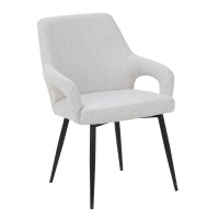 Σετ-2Τεμ.PONTE ΚΑΡΕΚΛΑ CREAM ΜΑΥΡΟ 60x63x85cm