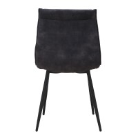 Σετ-4Τεμ.LINEA ΚΑΡΕΚΛΑ ΑΝΘΡΑΚΙ ΜΑΥΡΟ 47x55x86cm