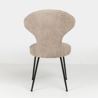 Σετ-2Τεμ.FUNGO ΚΑΡΕΚΛΑ BEIGE ΜΑΥΡΟ 56x57x90cm