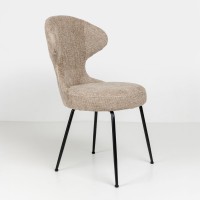 Σετ-2Τεμ.FUNGO ΚΑΡΕΚΛΑ BEIGE ΜΑΥΡΟ 56x57x90cm