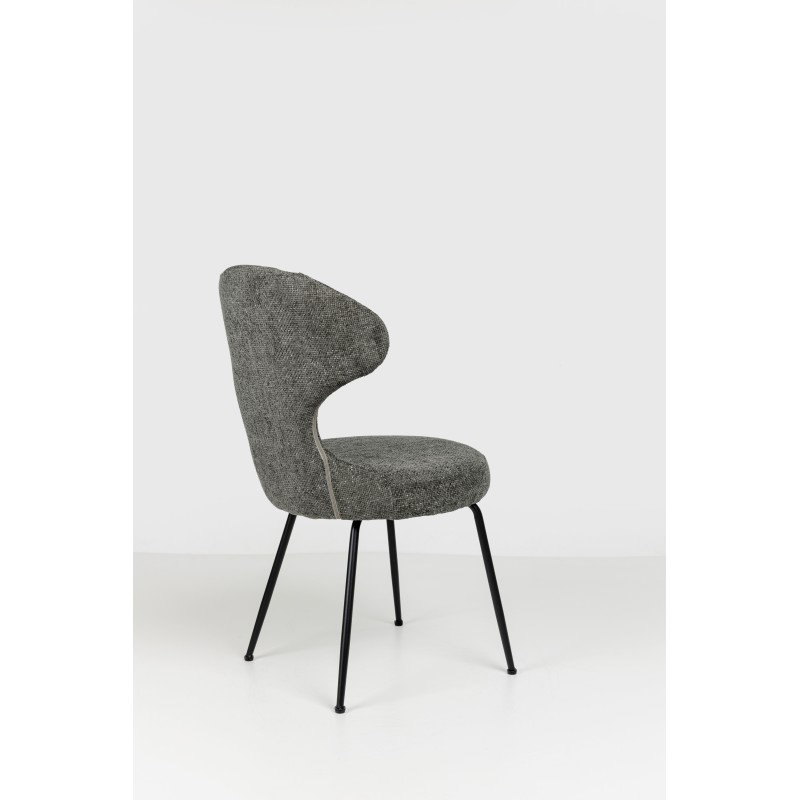 Σετ-2Τεμ.FUNGO ΚΑΡΕΚΛΑ ΛΑΔΙ ΓΚΡΙ ΜΑΥΡΟ 56x57x91cm