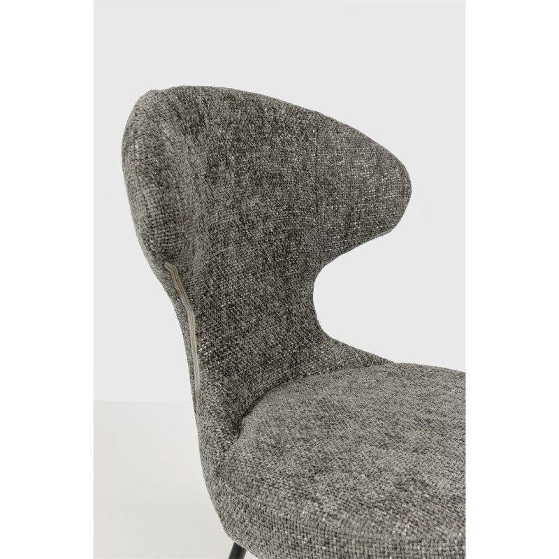 Σετ-2Τεμ.FUNGO ΚΑΡΕΚΛΑ ΛΑΔΙ ΓΚΡΙ ΜΑΥΡΟ 56x57x91cm
