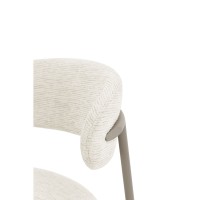 Σετ-2Τεμ.CASPIAN ΚΑΡΕΚΛΑ GREZ LATTE 54x58x80cm