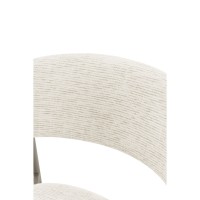 Σετ-2Τεμ.CASPIAN ΚΑΡΕΚΛΑ GREZ LATTE 54x58x80cm