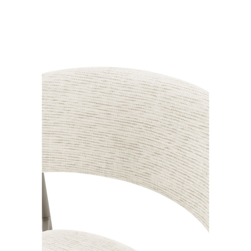 Σετ-2Τεμ.CASPIAN ΚΑΡΕΚΛΑ GREZ LATTE 54x58x80cm