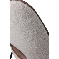 Σετ-2Τεμ.MONTE ΚΑΡΕΚΛΑ ΚΑΦΕ CREAM ΜΑΥΡΟ ΜΑΤ 61x58x83cm