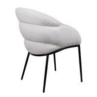 Σετ-2Τεμ.CARMEN ΚΑΡΕΚΛΑ ΠΟΛΥΘΡΟΝΑ CREAM ΜΑΥΡΟ ΜΑΤ 59x60.5x83.5cm