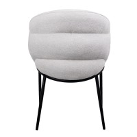 Σετ-2Τεμ.CARMEN ΚΑΡΕΚΛΑ ΠΟΛΥΘΡΟΝΑ CREAM ΜΑΥΡΟ ΜΑΤ 59x60.5x83.5cm