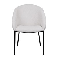 Σετ-2Τεμ.CARMEN ΚΑΡΕΚΛΑ ΠΟΛΥΘΡΟΝΑ CREAM ΜΑΥΡΟ ΜΑΤ 59x60.5x83.5cm