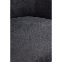 Σετ-2Τεμ.CARMEN ΚΑΡΕΚΛΑ ΠΟΛΥΘΡΟΝΑ ΓΚΡΙ ΜΑΥΡΟ ΜΑΤ 59x60.5x83.5cm