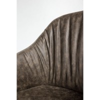 TOSCA ΚΑΡΕΚΛΑ ΠΟΛΥΘΡΟΝΑ ΚΑΦΕ ΜΑΥΡΟ ΜΑΤ 62x63x90.5cm
