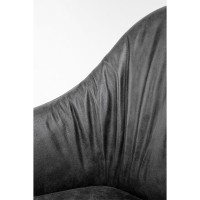 TOSCA ΚΑΡΕΚΛΑ ΠΟΛΥΘΡΟΝΑ ΓΚΡΙ ΜΑΥΡΟ ΜΑΤ 62x63x90.5cm
