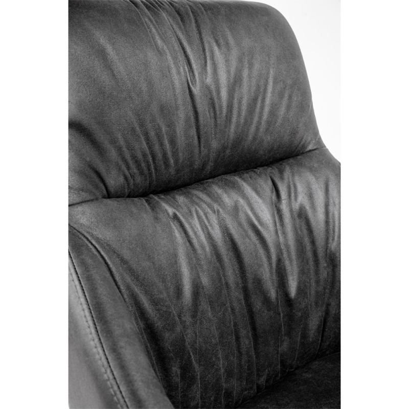 Σετ-2Τεμ.TOSCA ΚΑΡΕΚΛΑ ΓΚΡΙ ΜΑΥΡΟ ΜΑΤ 61.5x58x91cm