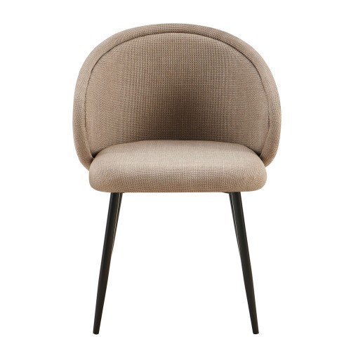 Σετ-2Τεμ.FIGARO ΚΑΡΕΚΛΑ ΠΟΛΥΘΡΟΝΑ BEIGE ΜΑΥΡΟ 58x58.5x78.5cm