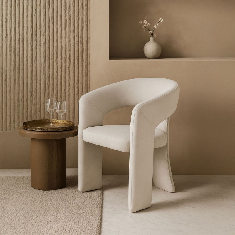 Σετ-2Τεμ.COCO ΚΑΡΕΚΛΑ ΠΟΛΥΘΡΟΝΑ BEIGE ΑΝΟΙΧΤΟ 60x56x81cm