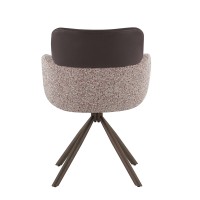 Σετ-2Τεμ.MARRON ΚΑΡΕΚΛΑ BORDEAUX BEIGE ΣΟΜΟΝ ΚΑΦΕ 58x63x84.5cm