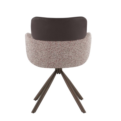 Σετ-2Τεμ.MARRON ΚΑΡΕΚΛΑ BORDEAUX BEIGE ΣΟΜΟΝ ΚΑΦΕ 58x63x84.5cm