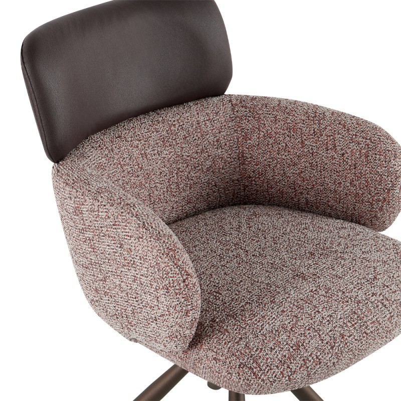 Σετ-2Τεμ.MARRON ΚΑΡΕΚΛΑ BORDEAUX BEIGE ΣΟΜΟΝ ΚΑΦΕ 58x63x84.5cm