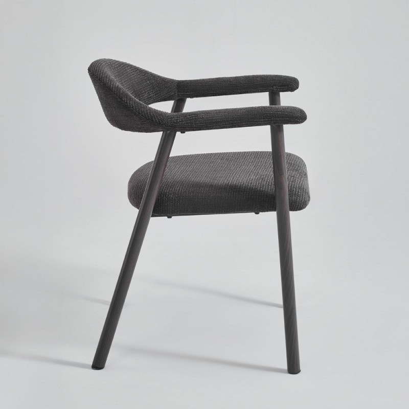 Σετ-2Τεμ.EMBRACE ΚΑΡΕΚΛΑ ΚΑΦΕ BITTER BROWN 60x56x73cm