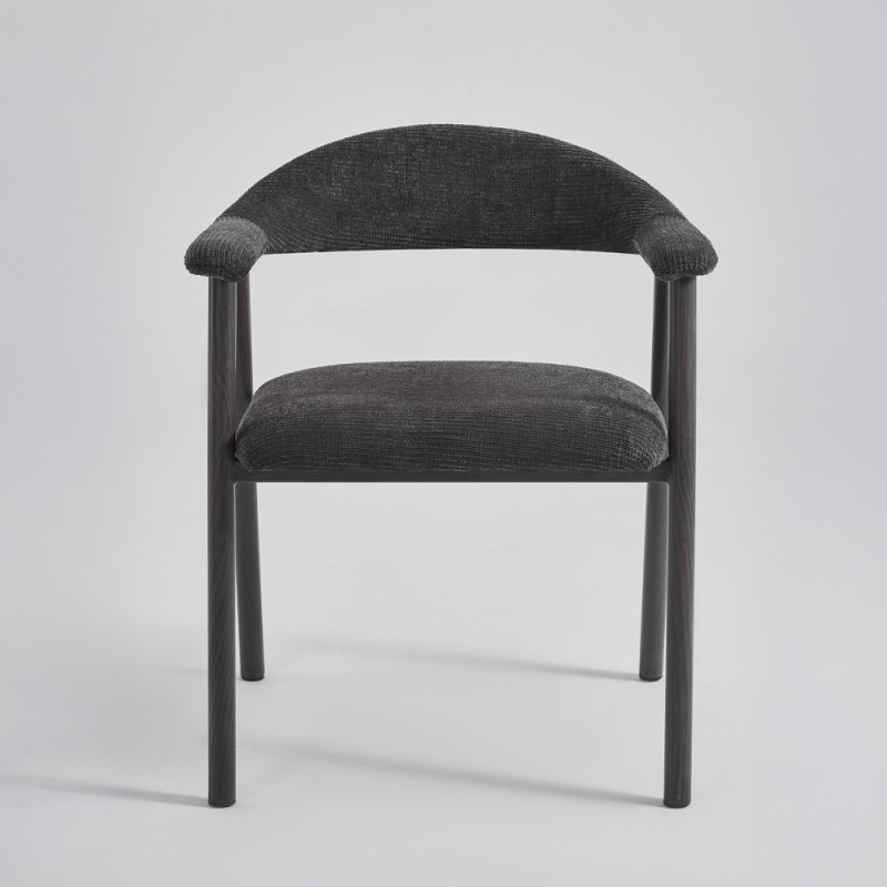 Σετ-2Τεμ.EMBRACE ΚΑΡΕΚΛΑ ΚΑΦΕ BITTER BROWN 60x56x73cm