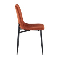 Σετ-4Τεμ.TESSERA ΚΑΡΕΚΛΑ TERRACOTTA ΜΑΥΡΟ 54x44.5x87cm