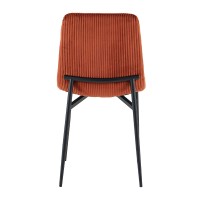Σετ-4Τεμ.TESSERA ΚΑΡΕΚΛΑ TERRACOTTA ΜΑΥΡΟ 54x44.5x87cm