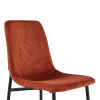 Σετ-4Τεμ.TESSERA ΚΑΡΕΚΛΑ TERRACOTTA ΜΑΥΡΟ 54x44.5x87cm