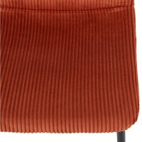 Σετ-4Τεμ.TESSERA ΚΑΡΕΚΛΑ TERRACOTTA ΜΑΥΡΟ 54x44.5x87cm