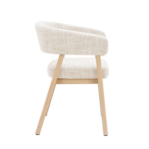 BERGAMO ΚΑΡΕΚΛΑ BEIGE ΦΥΣΙΚΟ 59x56x78cm