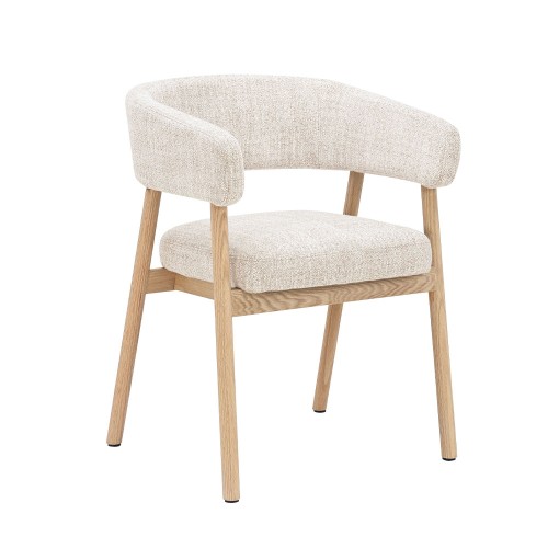 BERGAMO ΚΑΡΕΚΛΑ BEIGE ΦΥΣΙΚΟ 59x56x78cm