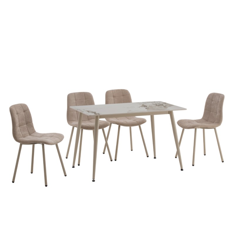 PRIMO ΚΑΡΕΚΛΑ BEIGE CREAM 45x53x84cm
