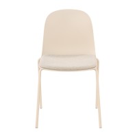 PADDED ΚΑΡΕΚΛΑ OFF WHITE 51x53x85cm