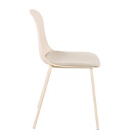 PADDED ΚΑΡΕΚΛΑ OFF WHITE 51x53x85cm
