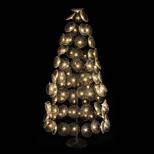 GLOW FLOWER 210 ΧΡΙΣΤΟΥΓΕΝΝΙΑΤΙΚΟ ΔΕΝΤΡΟ LED 210cm COPPER PVC