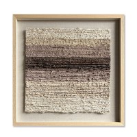 EARTHSCAPE SQUARE ΠΙΝΑΚΑΣ ΔΙΑΚΟΣΜΗΣΗΣ 80x80x4cm ΧΑΡΤΙ ΜΠΕΖ ΚΑΦΕ ΓΥΑΛΙ ΦΥΣΙΚΟ