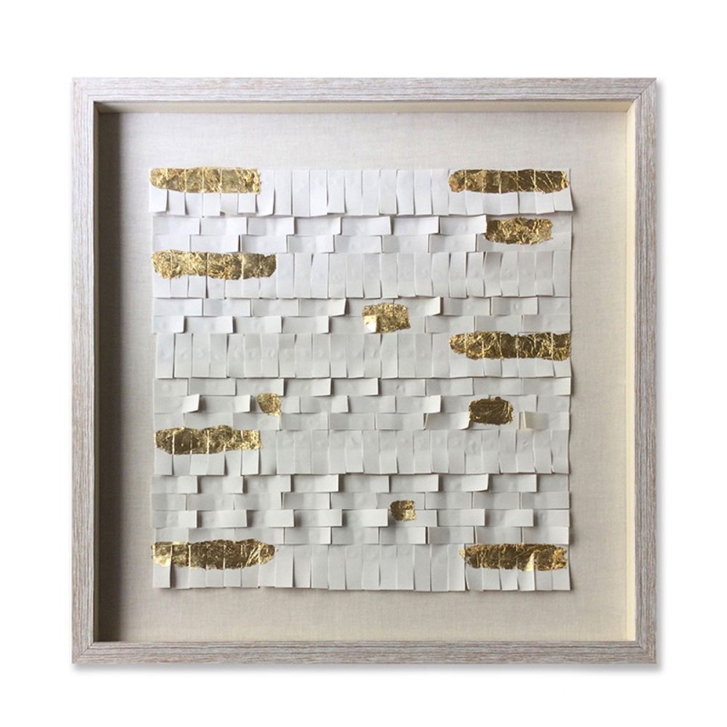 VITAL VIBES ΠΙΝΑΚΑΣ ΔΙΑΚΟΣΜΗΣΗΣ 60x60x4cm PEVA ΜΠΕΖ ΧΡΥΣΟ ΓΥΑΛΙ ΦΥΣΙΚΟ