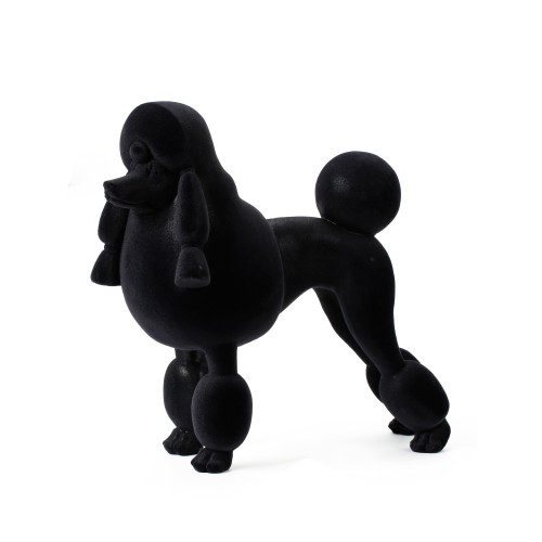 LIZA ΔΙΑΚΟΣΜΗΤΙΚΟ ΣΚΥΛΟΣ 40x18x37cm POLYRESIN ΜΑΥΡΟ