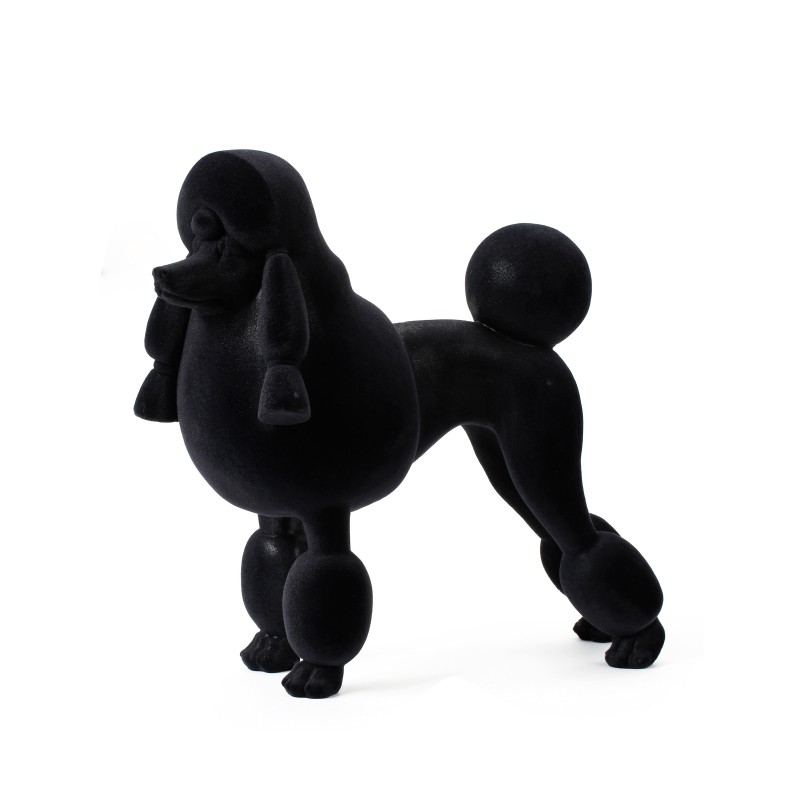 LIZA ΔΙΑΚΟΣΜΗΤΙΚΟ ΣΚΥΛΟΣ 40x18x37cm POLYRESIN ΜΑΥΡΟ