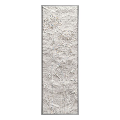 BREATH OF ART ΠΙΝΑΚΑΣ ΔΙΑΚΟΣΜΗΣΗΣ 40x120x4cm ΚΑΜΒΑΣ ΜΠΕΖ ΧΡΥΣΟ ΞΥΛΟ
