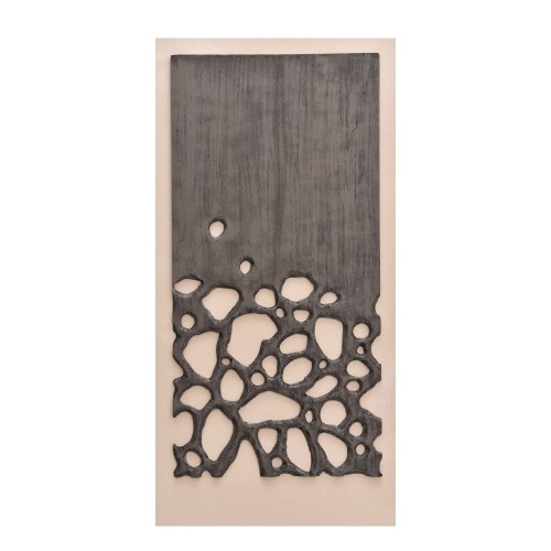 CONFIDENCE ΠΙΝΑΚΑΣ ΔΙΑΚΟΣΜΗΣΗΣ 60x120x4cm ΚΑΜΒΑΣ ΑΝΘΡΑΚΙ ΜΠΕΖ ΞΥΛΟ