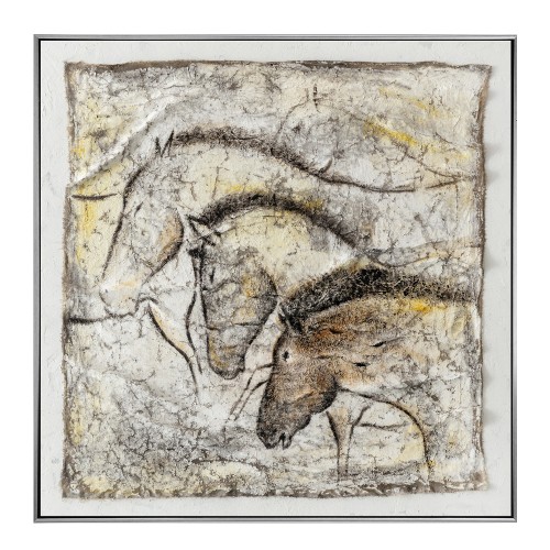 BRAVERY ΠΙΝΑΚΑΣ ΔΙΑΚΟΣΜΗΣΗΣ 80x80x4cm ΚΑΜΒΑΣ ΠΟΛΥΧΡΩΜΟ ΞΥΛΟ ΑΣΗΜΙ