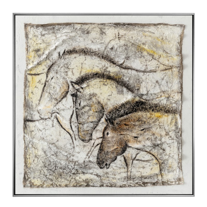 BRAVERY ΠΙΝΑΚΑΣ ΔΙΑΚΟΣΜΗΣΗΣ 80x80x4cm ΚΑΜΒΑΣ ΠΟΛΥΧΡΩΜΟ ΞΥΛΟ ΑΣΗΜΙ