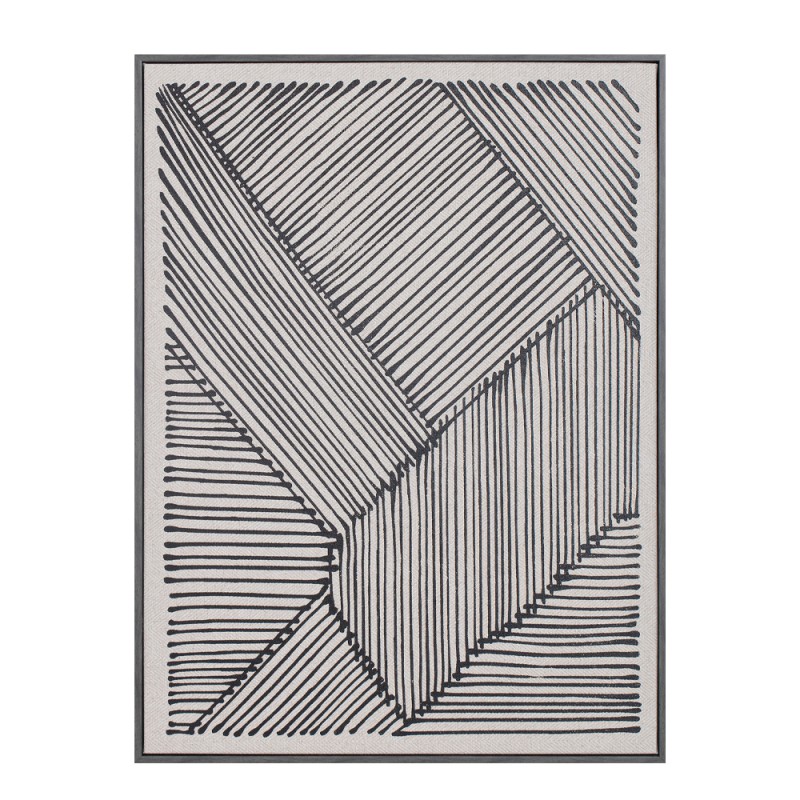 STAY TRUE ΠΙΝΑΚΑΣ ΔΙΑΚΟΣΜΗΣΗΣ 60x80x4cm ΔΕΡΜΑ ΛΕΥΚΟ ΜΑΥΡΟ ΞΥΛΟ ΜΑΥΡΟ