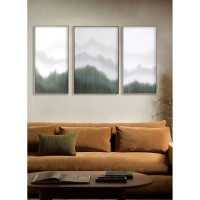 LOST IN NATURE ΠΙΝΑΚΑΣ ΔΙΑΚΟΣΜΗΣΗΣ 45x90x5cm ΚΑΜΒΑΣ ΛΕΥΚΟ ΠΡΑΣΙΝΟ ΞΥΛΟ ΦΥΣΙΚΟ
