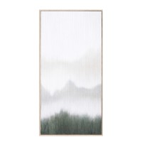 LOST IN NATURE ΠΙΝΑΚΑΣ ΔΙΑΚΟΣΜΗΣΗΣ 45x90x5cm ΚΑΜΒΑΣ ΛΕΥΚΟ ΠΡΑΣΙΝΟ ΞΥΛΟ ΦΥΣΙΚΟ