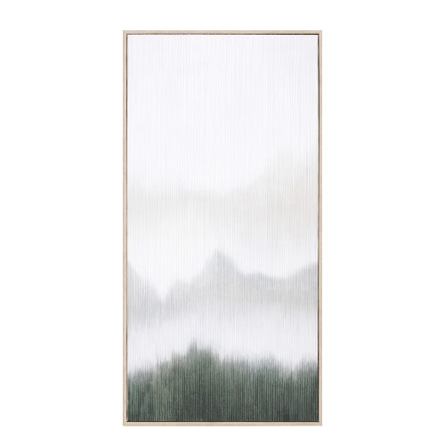LOST IN NATURE ΠΙΝΑΚΑΣ ΔΙΑΚΟΣΜΗΣΗΣ 45x90x5cm ΚΑΜΒΑΣ ΛΕΥΚΟ ΠΡΑΣΙΝΟ ΞΥΛΟ ΦΥΣΙΚΟ